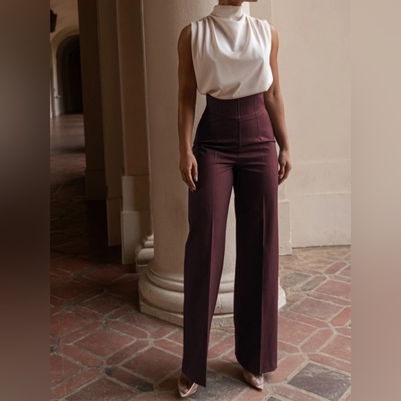Commense Pants - High Waistline Straight Leg Pants Commense XS CC18